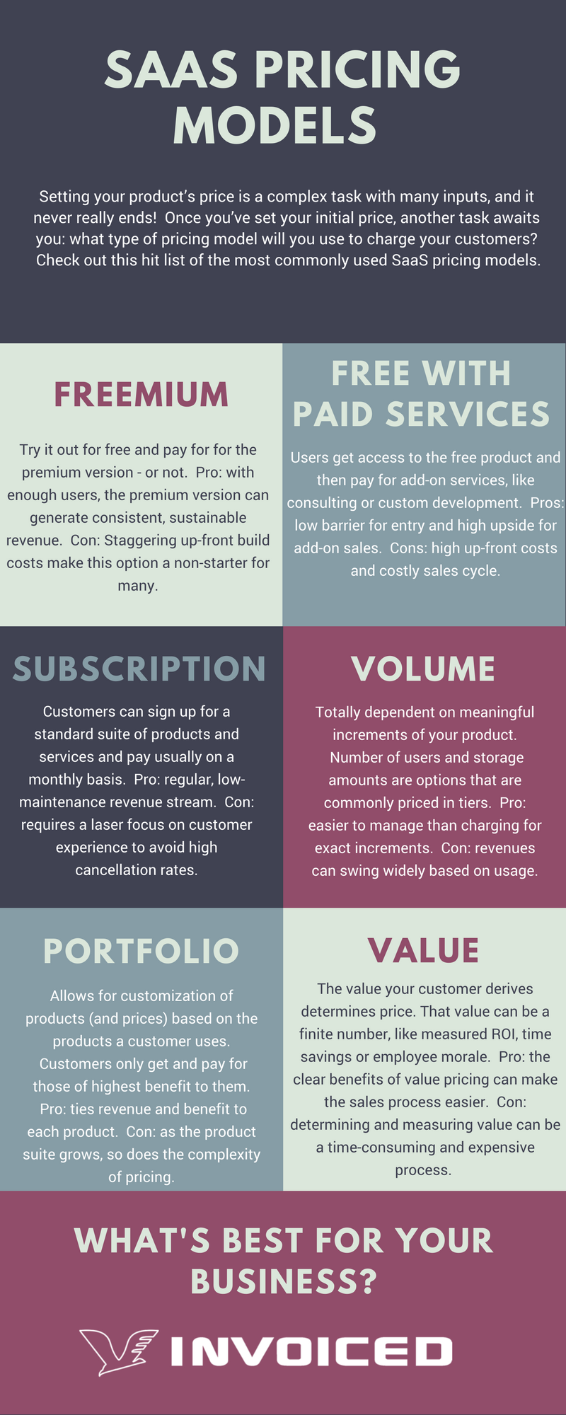 Infographic Saas Pricing Models