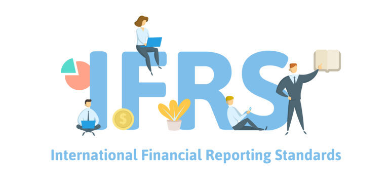 Letters spelling out IFRS and what it stands for